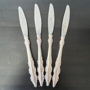 International Deep Silver 1969 Empress ~ 4 Dinner Knives